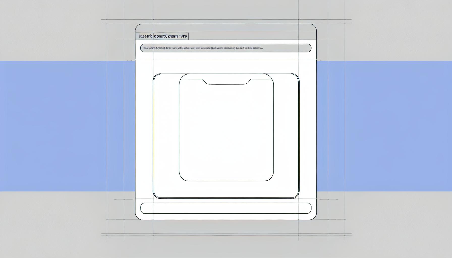 Blank holding image for website wireframe